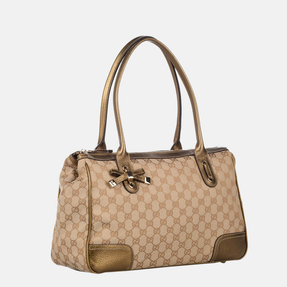 

Gucci Brown/Beige/Gold GG Canvas Princy Shoulder Bag