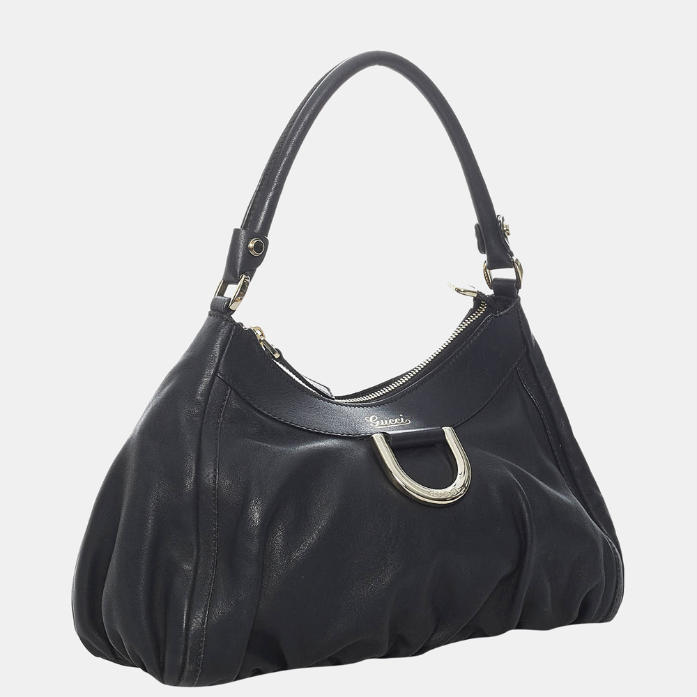 

Gucci Black Abbey D-Ring Leather Shoulder Bag