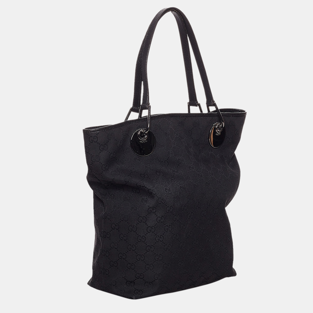 

Gucci Black GG Canvas Eclipse Tote Bag
