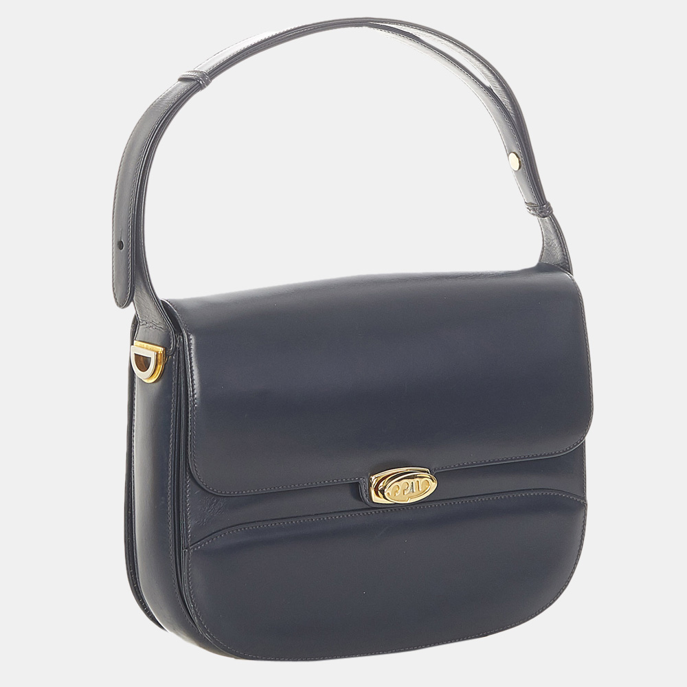 

Gucci Blue/Navy Blue Leather Handbag