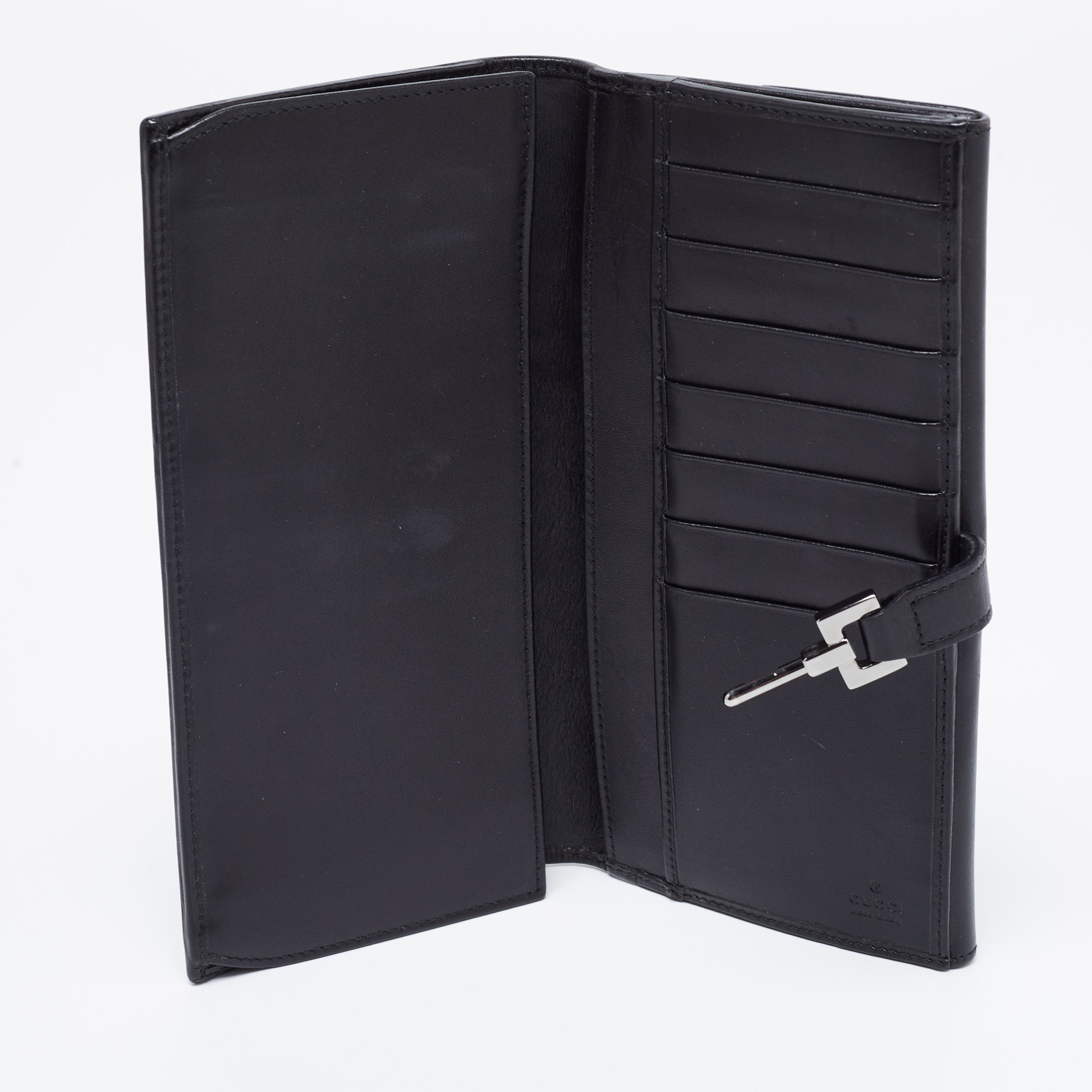 

Gucci Black Suede And Canvas Web Wallet
