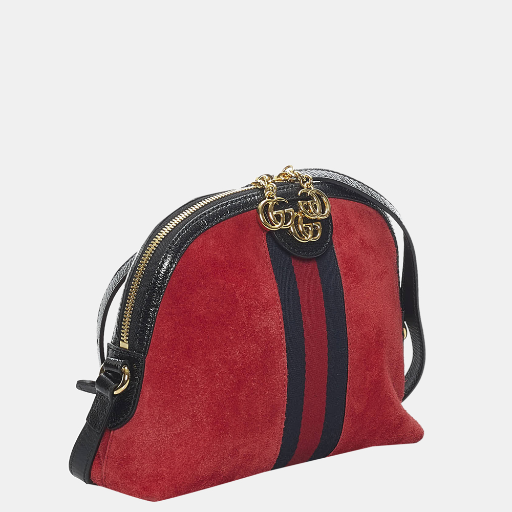 

Gucci Multi Color/Red Ophidia Suede Crossbody Bag, Multicolor