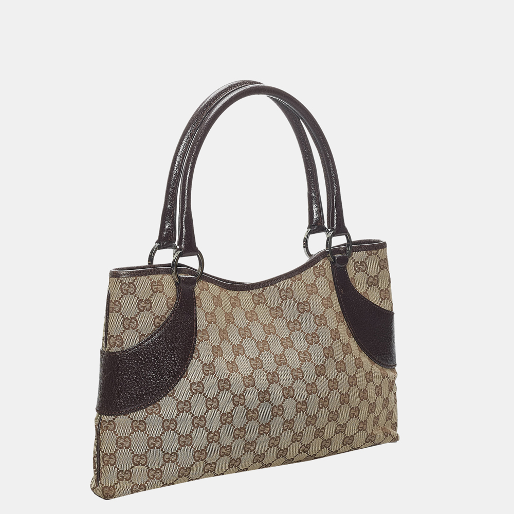 

Gucci Beige/Brown GG Canvas Tote Bag