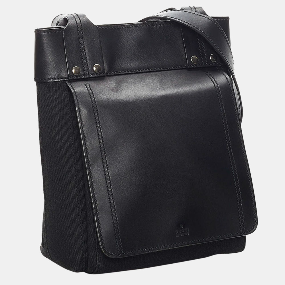 

Gucci Black Canvas Crossbody Bag