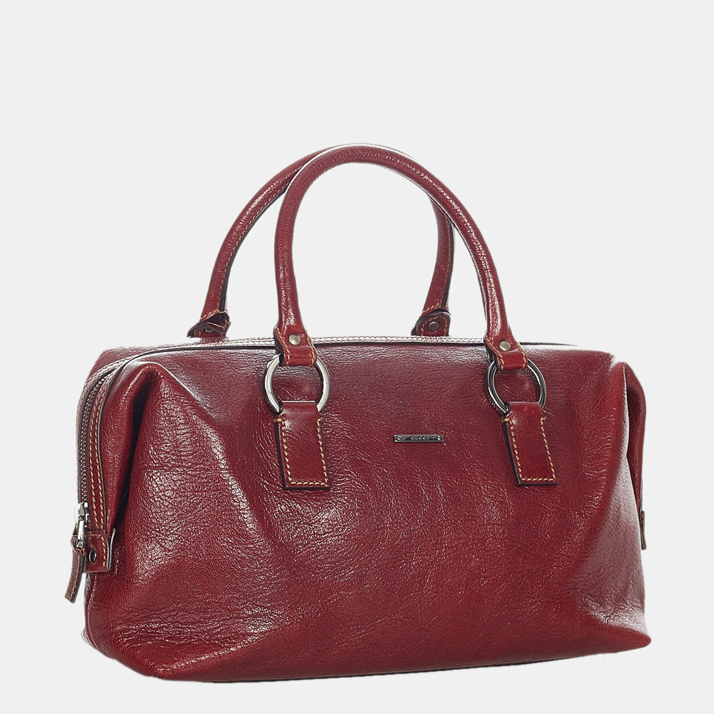 

Gucci Red Leather Handbag