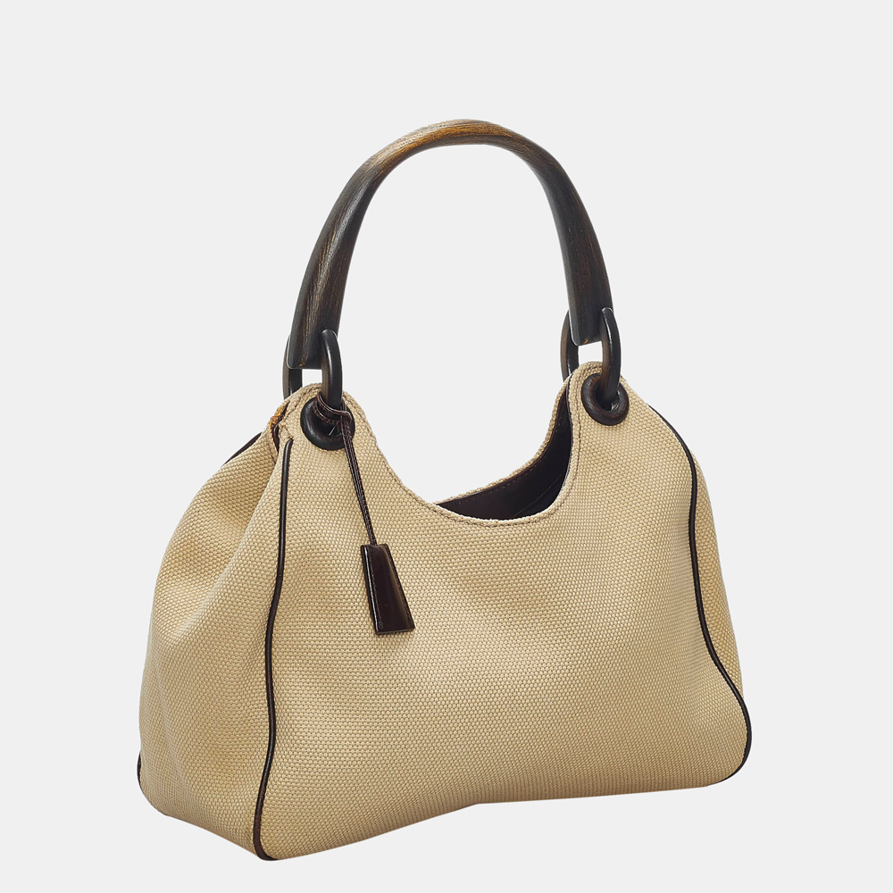 

Gucci Beige/Brown Canvas Handbag