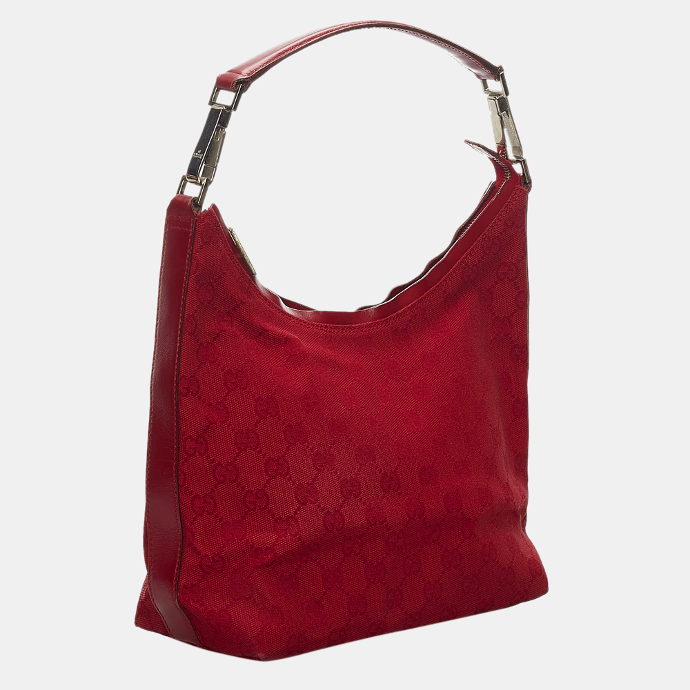 

Gucci Red GG Canvas Shoulder Bag