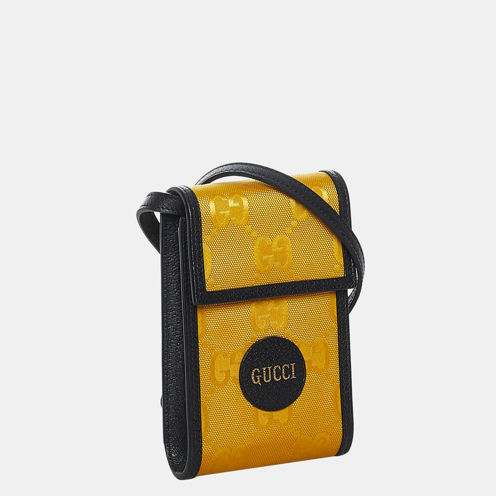 

Gucci Black/Yellow Mini GG Off The Grid Crossbody Bag