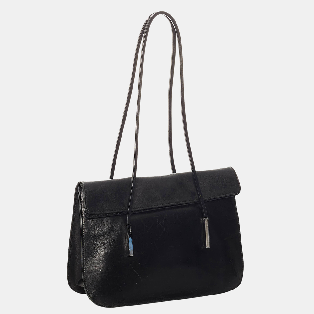 

Gucci Black Leather Shoulder Bag