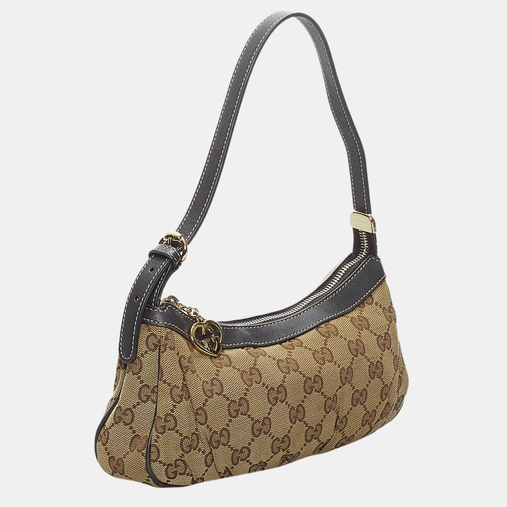 

Gucci Beige/Brown GG Canvas Baguette
