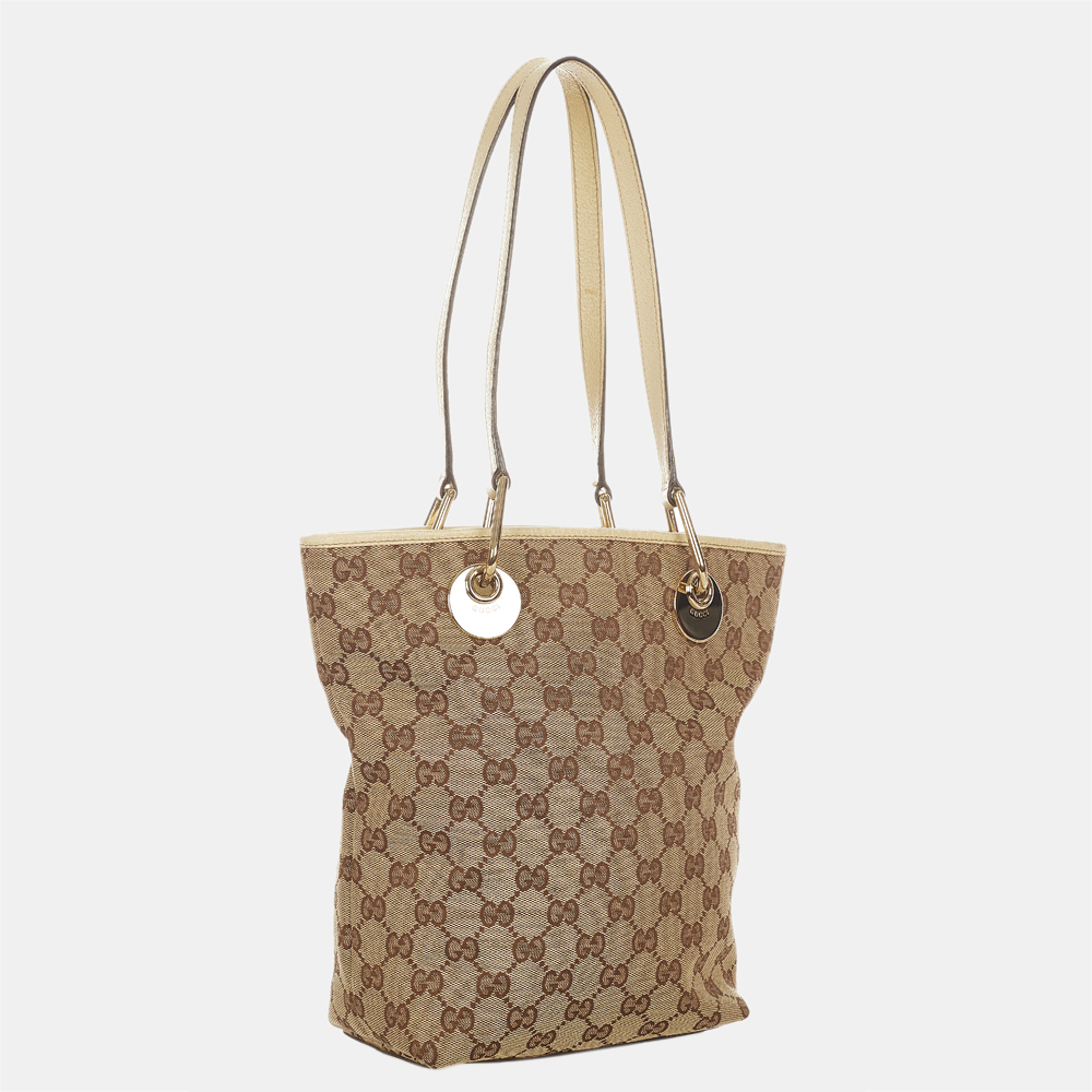 

Gucci Brown/Beige GG Canvas Eclipse Tote Bag