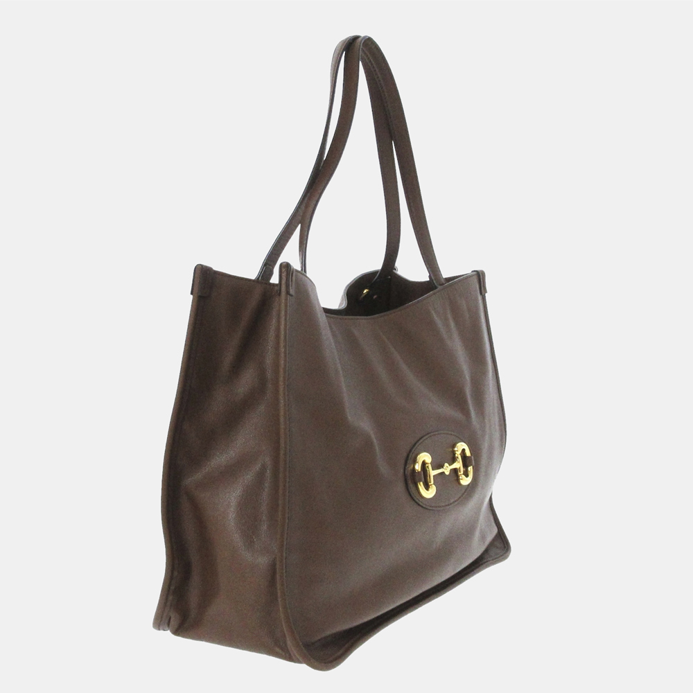 

Gucci Brown Horsebit 1995 Leather Tote Bag