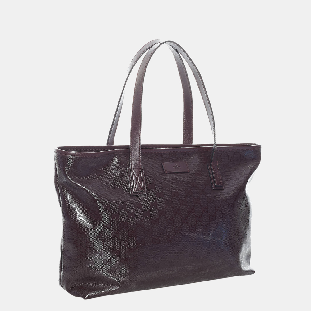 

Gucci Red GG Imprime Tote Bag