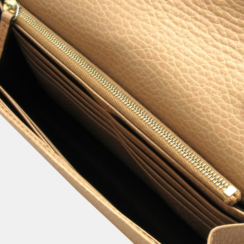 

Gucci Beige/Brown interlocking G Wallet On Chain