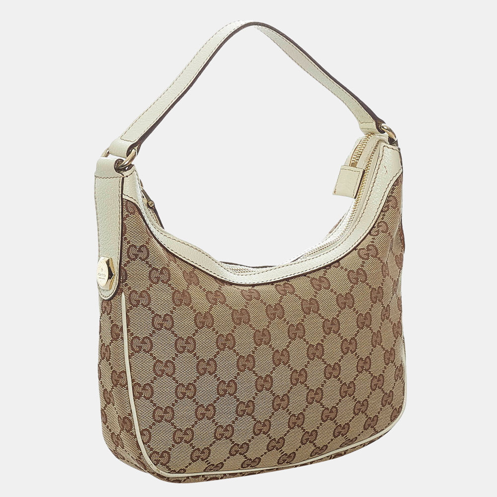 

Gucci Beige/Brown/White GG Canvas Shoulder Bag