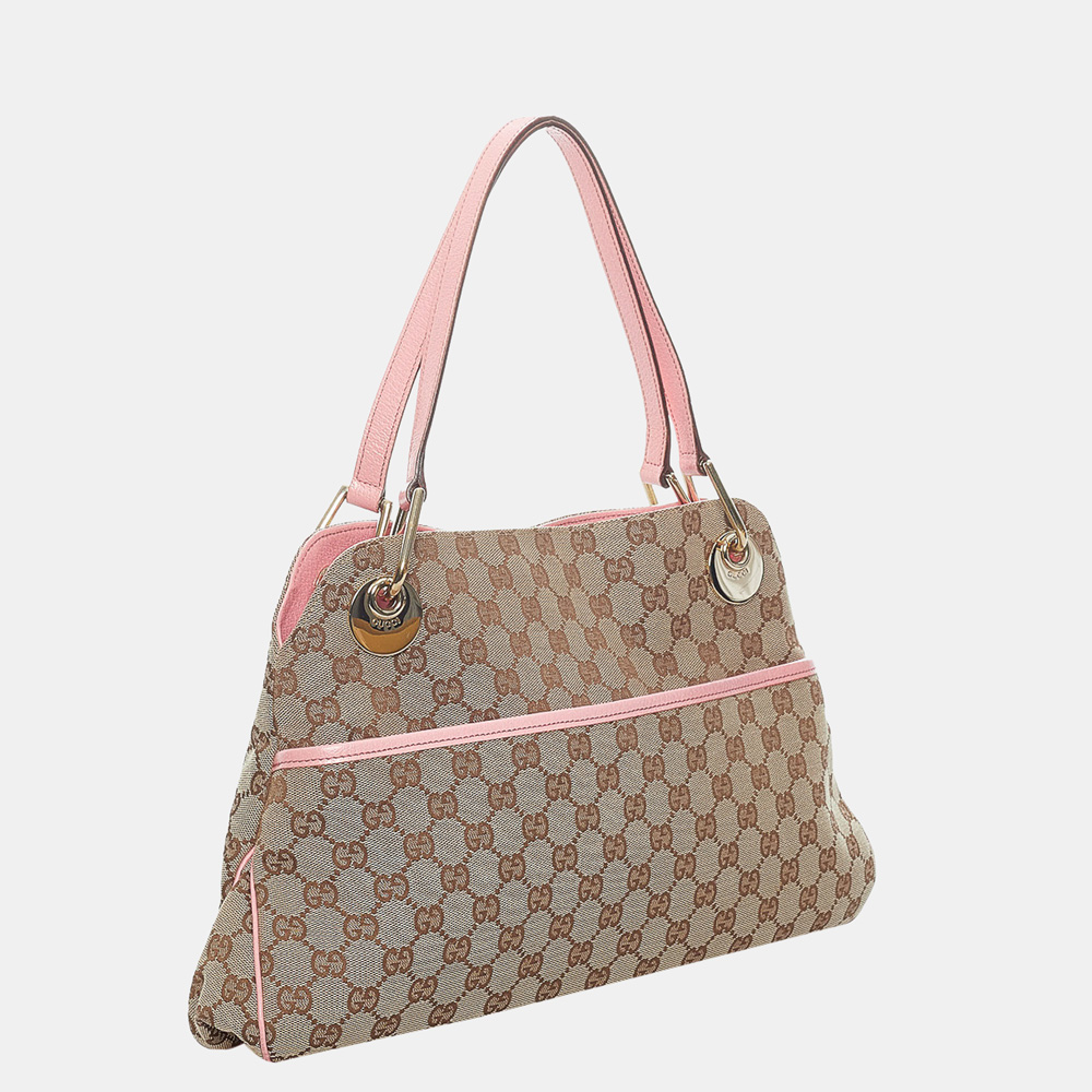 

Gucci Beige/Brown/Pink GG Canvas Eclipse Tote Bag