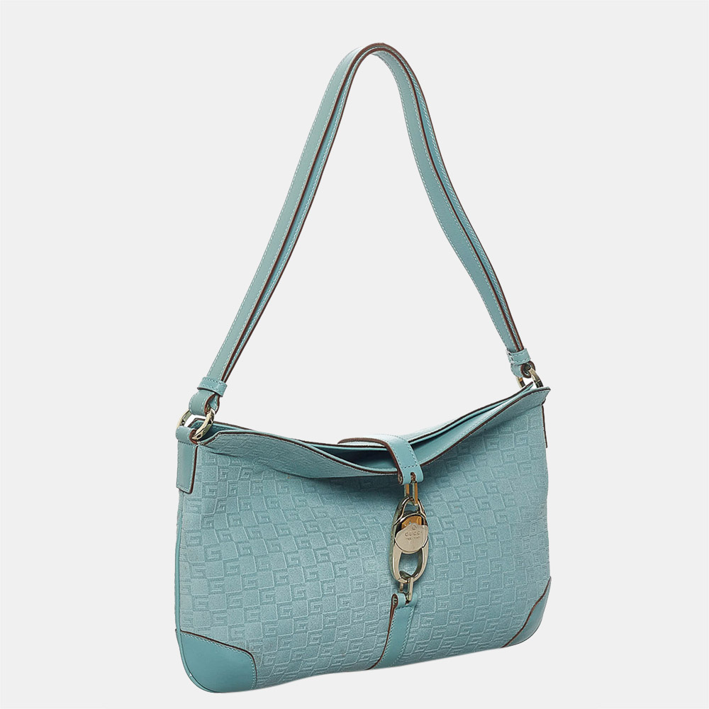

Gucci Blue Suede Shoulder Bag