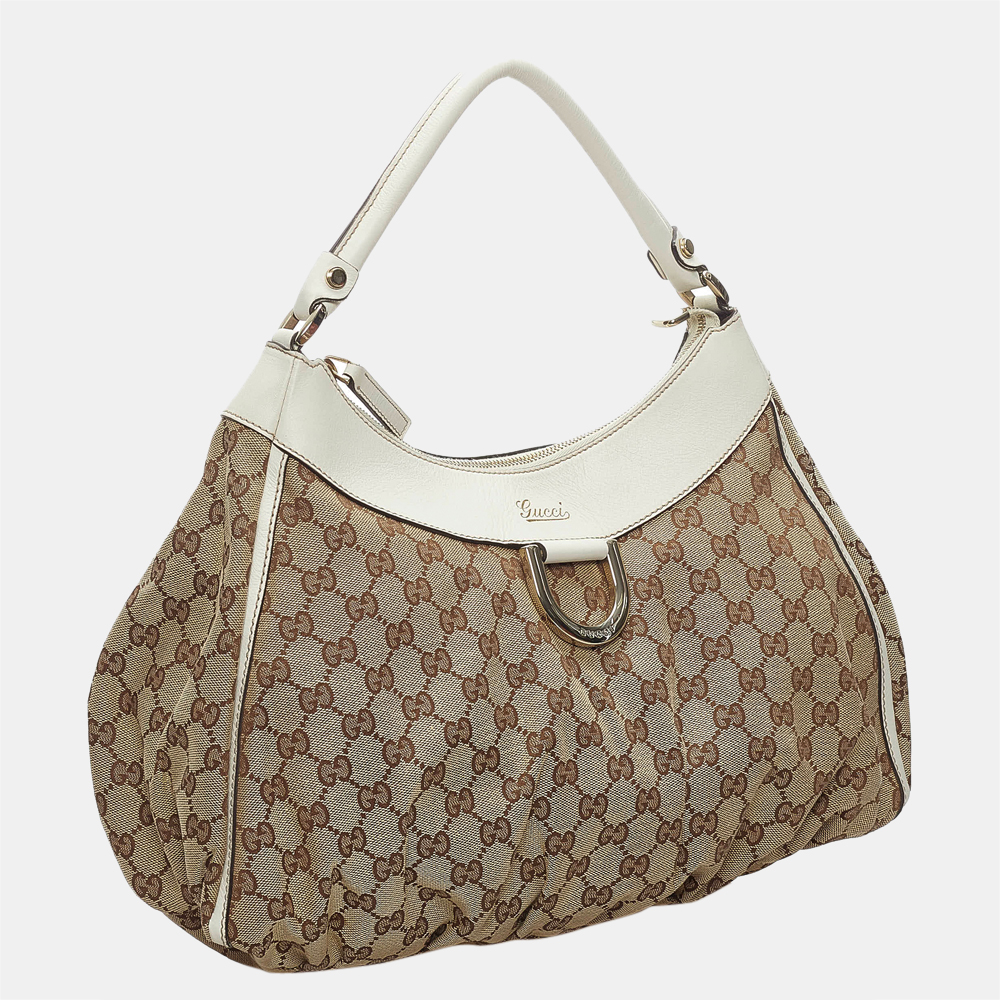 

Gucci Beige/Brown GG Canvas Abbey D-Ring Shoulder Bag