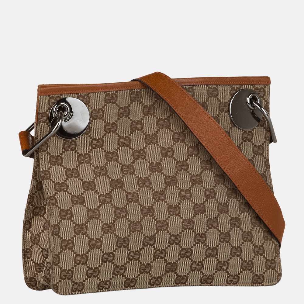 

Gucci Beige/Brown GG Canvas Eclipse Crossbody