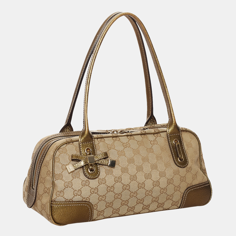 

Gucci Beige/Brown/Gold GG Canvas Princy Shoulder Bag