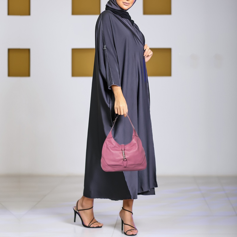 

Gucci Light Pink Leather Medium Jackie Hobo