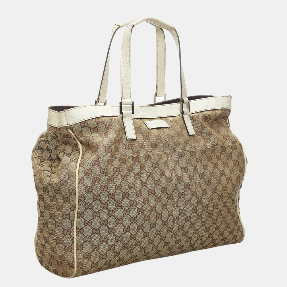 

Gucci Beige/Brown GG Canvas Tote Bag