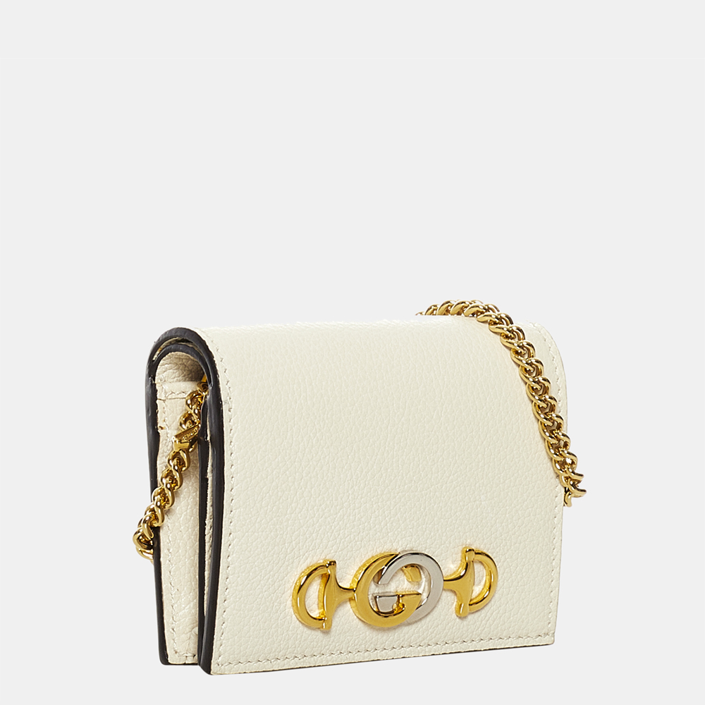 

Gucci White Zumi Leather Wallet