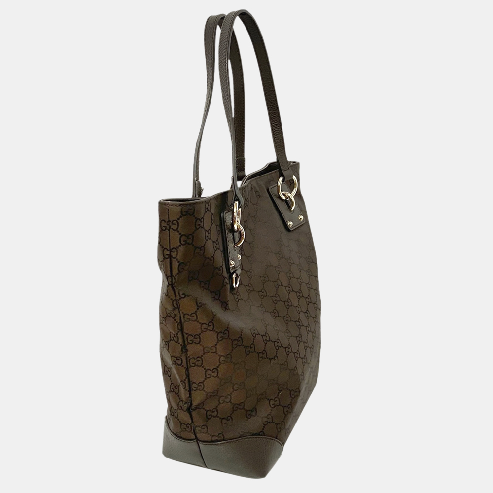 

Gucci Brown GG Nylon Tote Bag