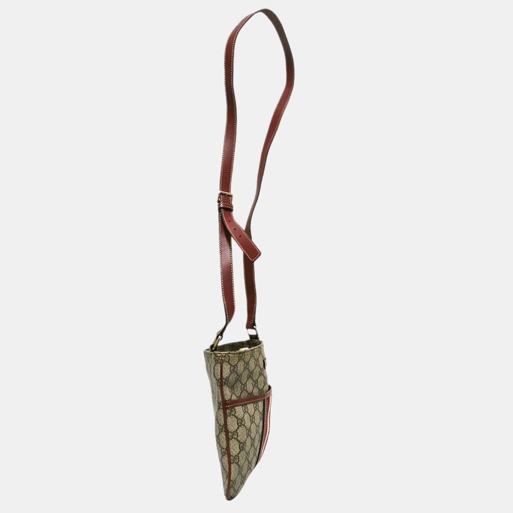 

Gucci Beige/Brown GG Supreme Web Crossbody Bag