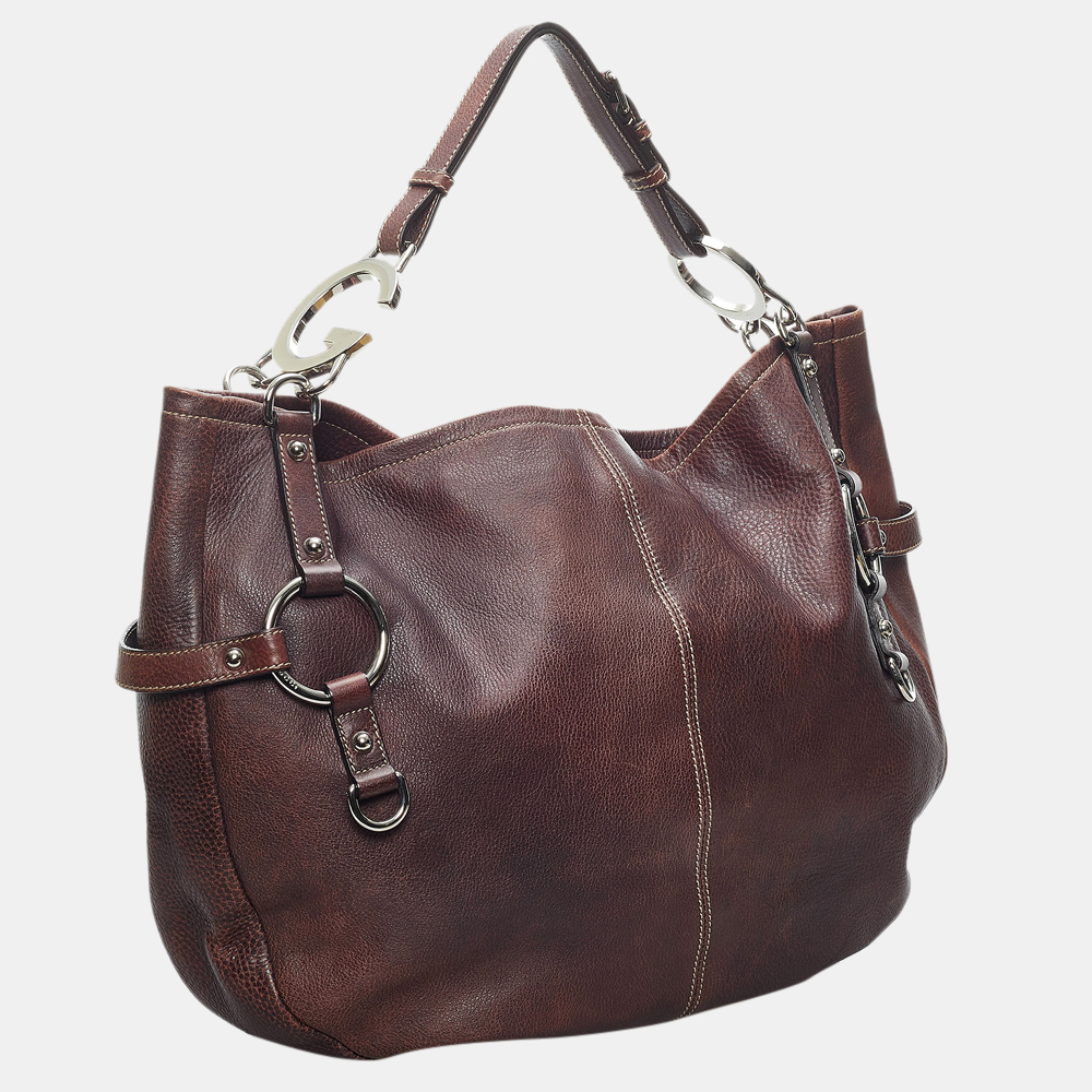 

Gucci Brown Leather Tote Bag