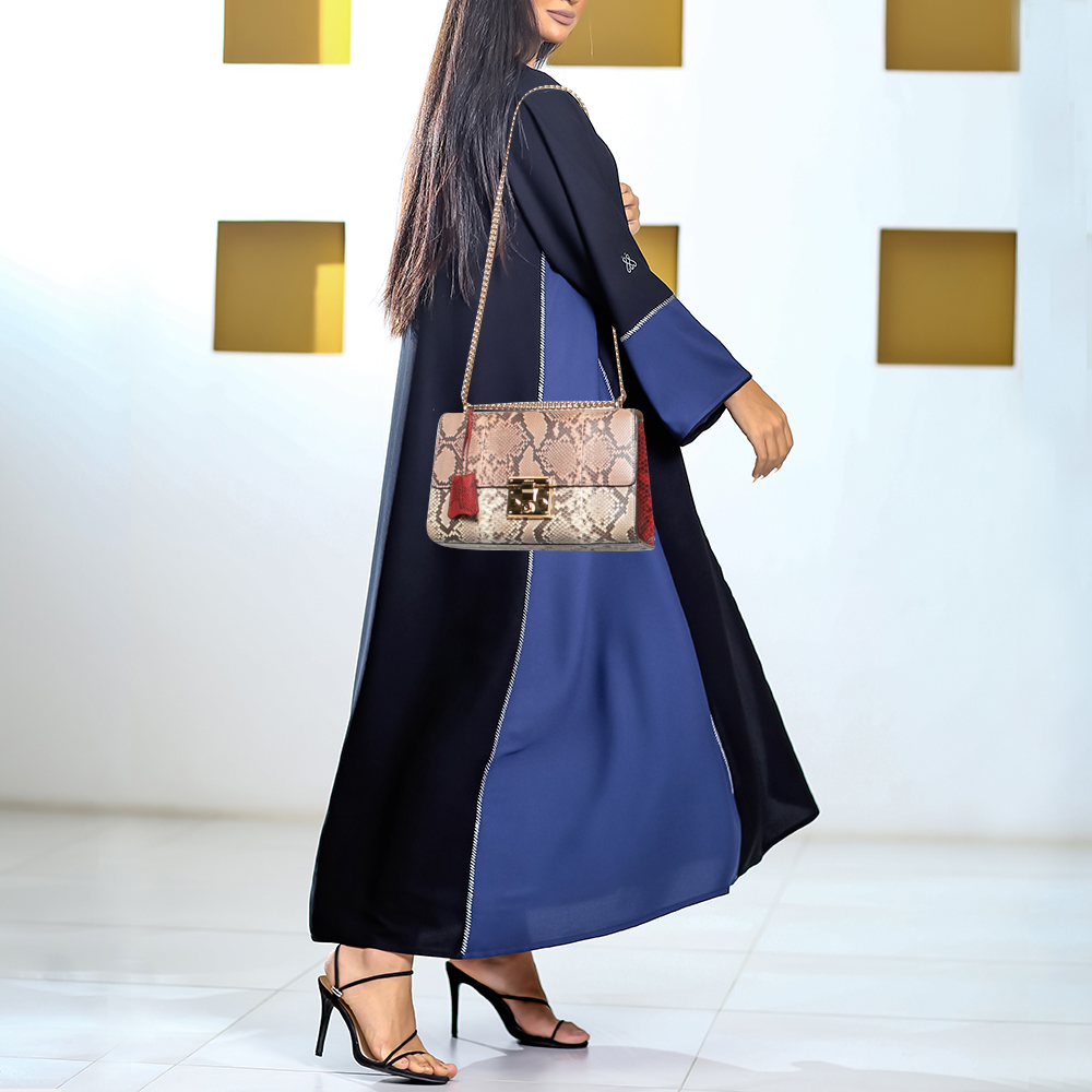 

Gucci Multicolor Python Medium Padlock Shoulder Bag
