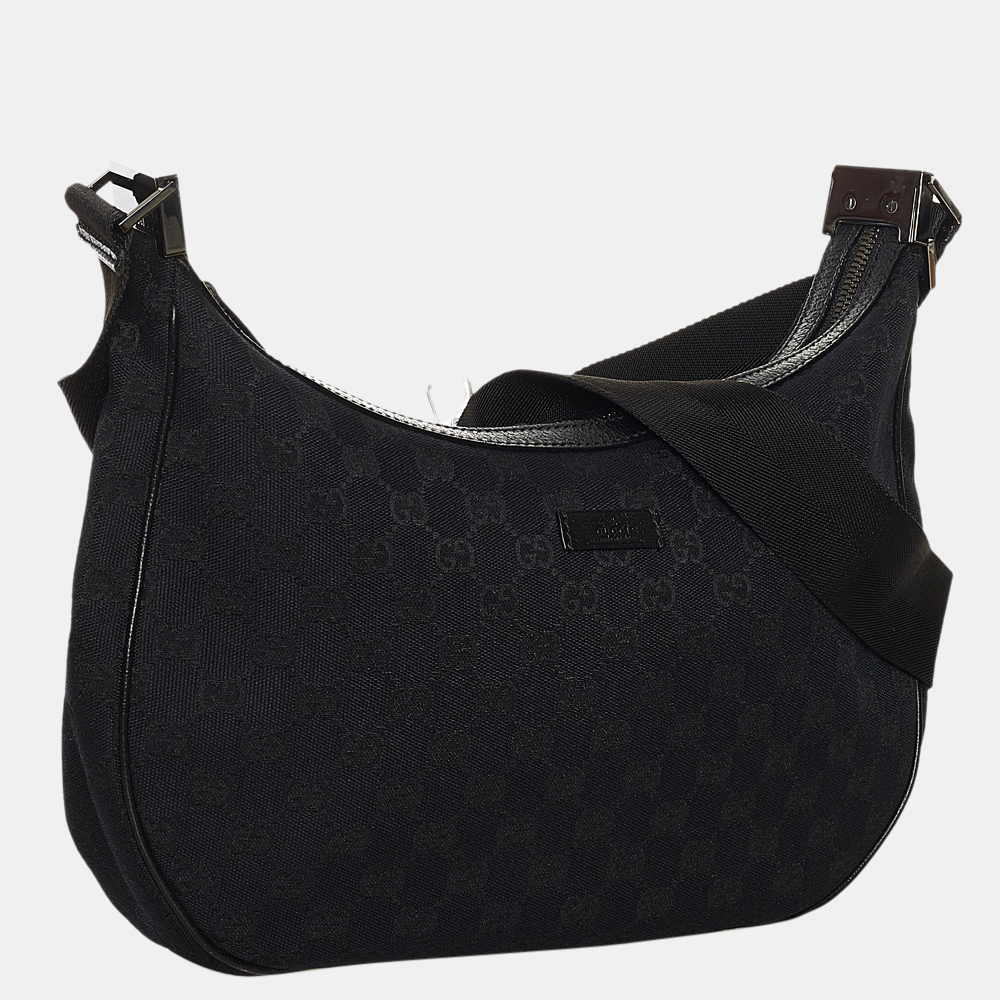 

Gucci Black GG Canvas Crossbody