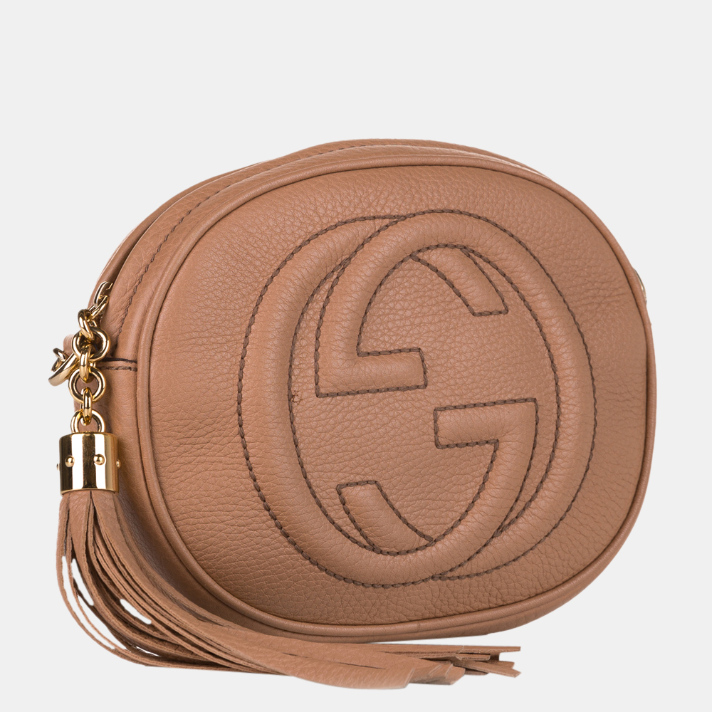

Gucci Beige/Brown Soho Disco Leather Crossbody Bag