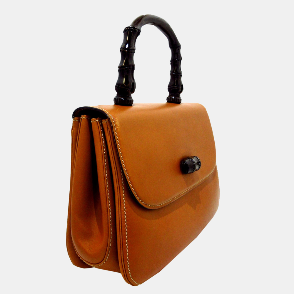 

Gucci Brown Bamboo Handbag
