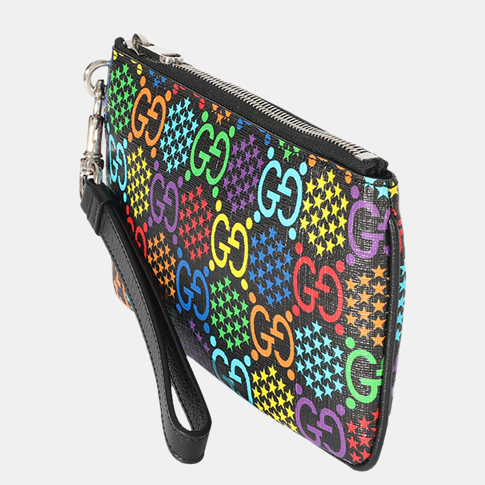 

Gucci Multicolor Leather GG Psychedelic Wristlet