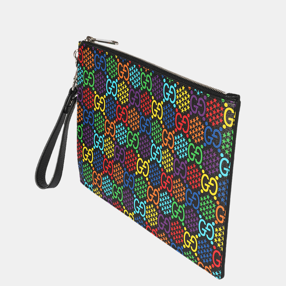 

Gucci Multicolor Leather GG Psychedelic Zip Pouch