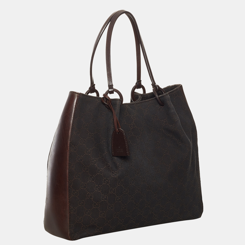 

Gucci Brown GG Canvas Tote Bag