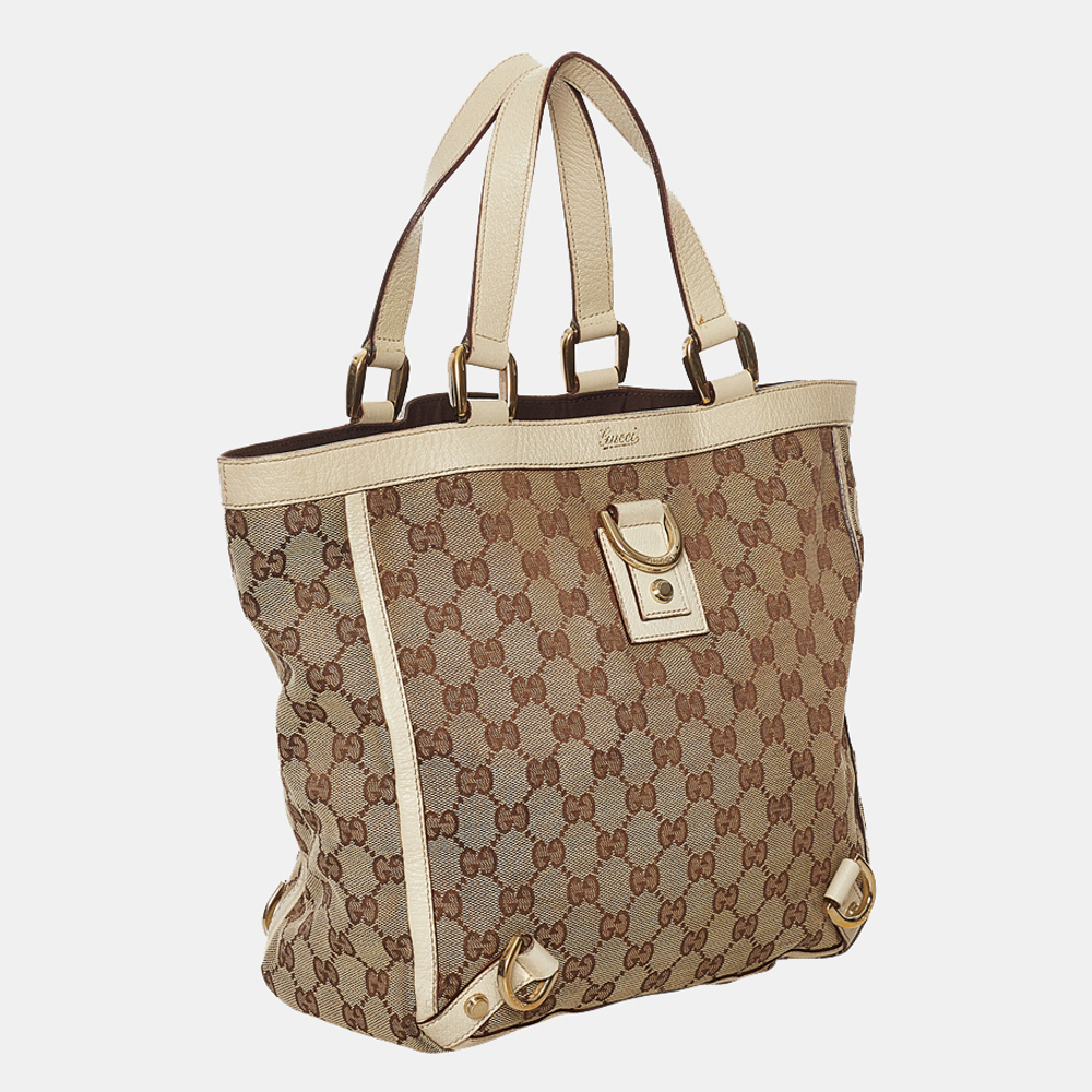 

Gucci Brown GG Canvas Abbey D-Ring Tote Bag