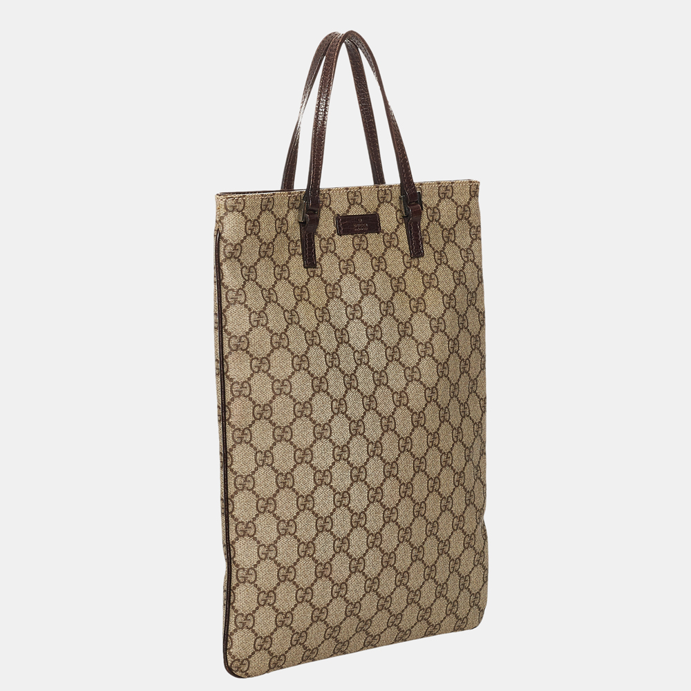 

Gucci Brown GG Supreme Tote Bag