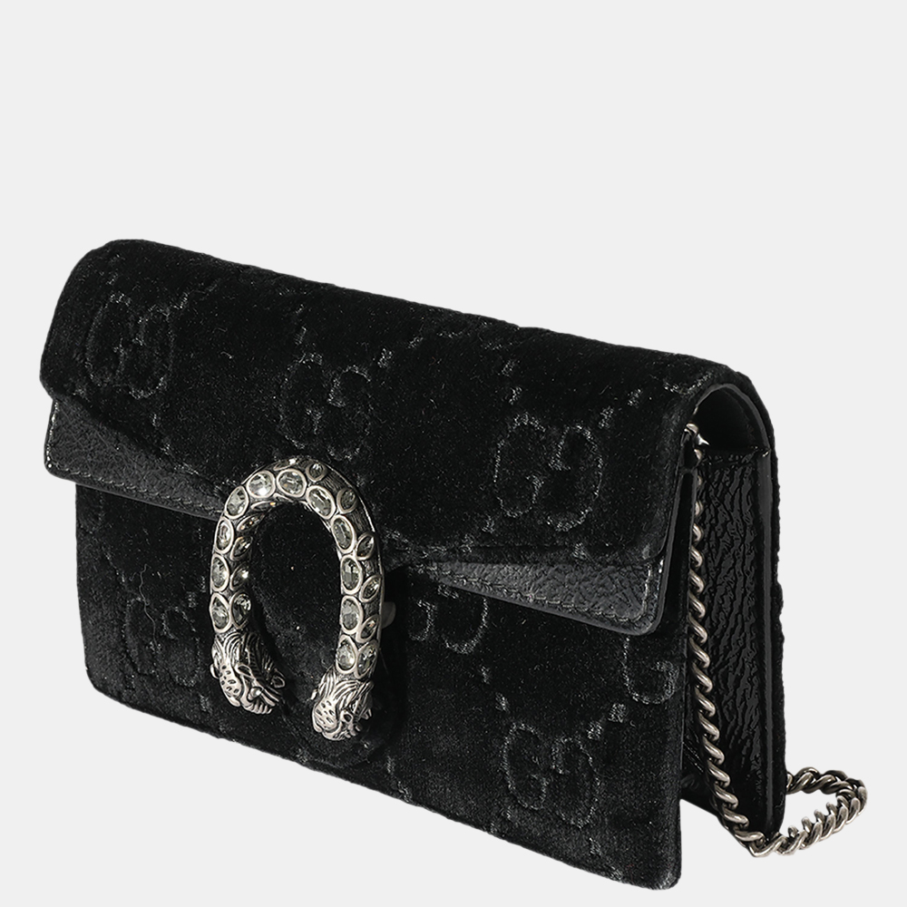 

Gucci Black Velvet GG Super Dionysus Mini Bag