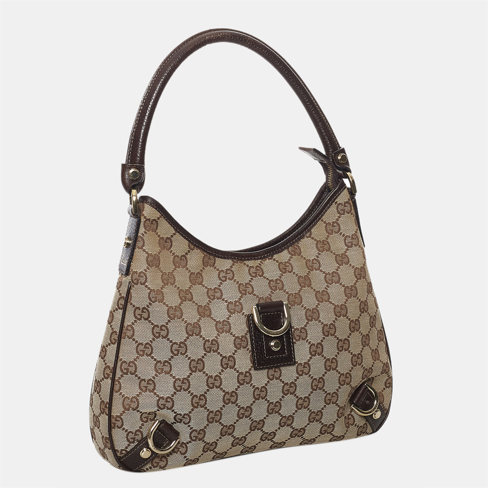 

Gucci Brown GG Canvas Abbey D-Ring Shoulder Bag