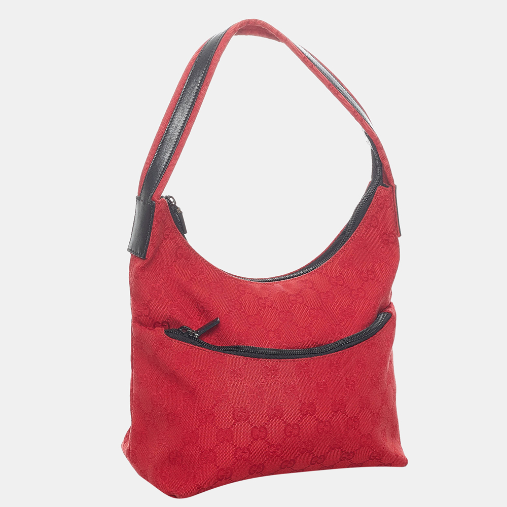 

Gucci Red GG Canvas Shoulder Bag