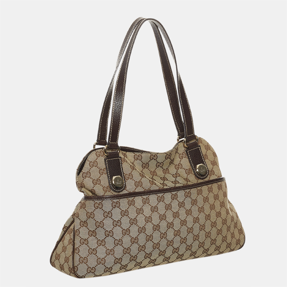 

Gucci Brown/Beige GG Canvas Charmy Shoulder Bag