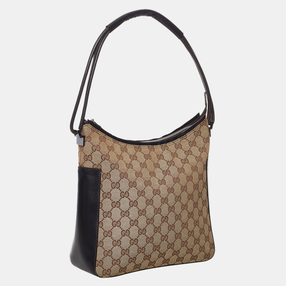 

Gucci Brown Canvas Shoulder Bag