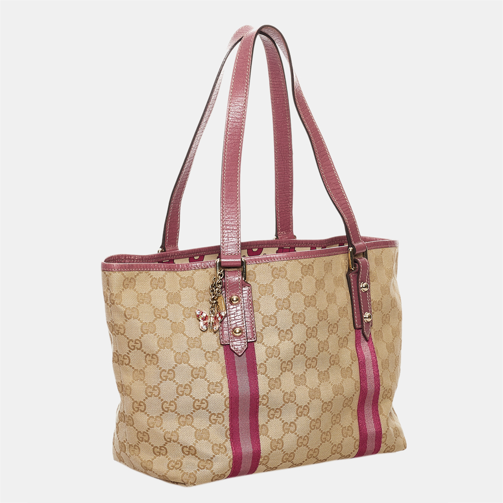 

Gucci Beige/Brown GG Canvas Jolicoeur Tote Bag