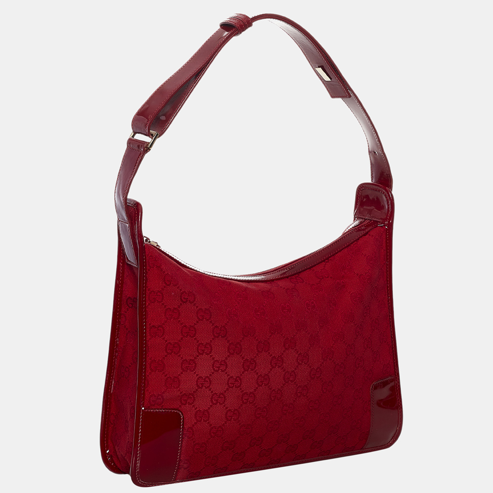 

Gucci Red GG Canvas Shoulder Bag