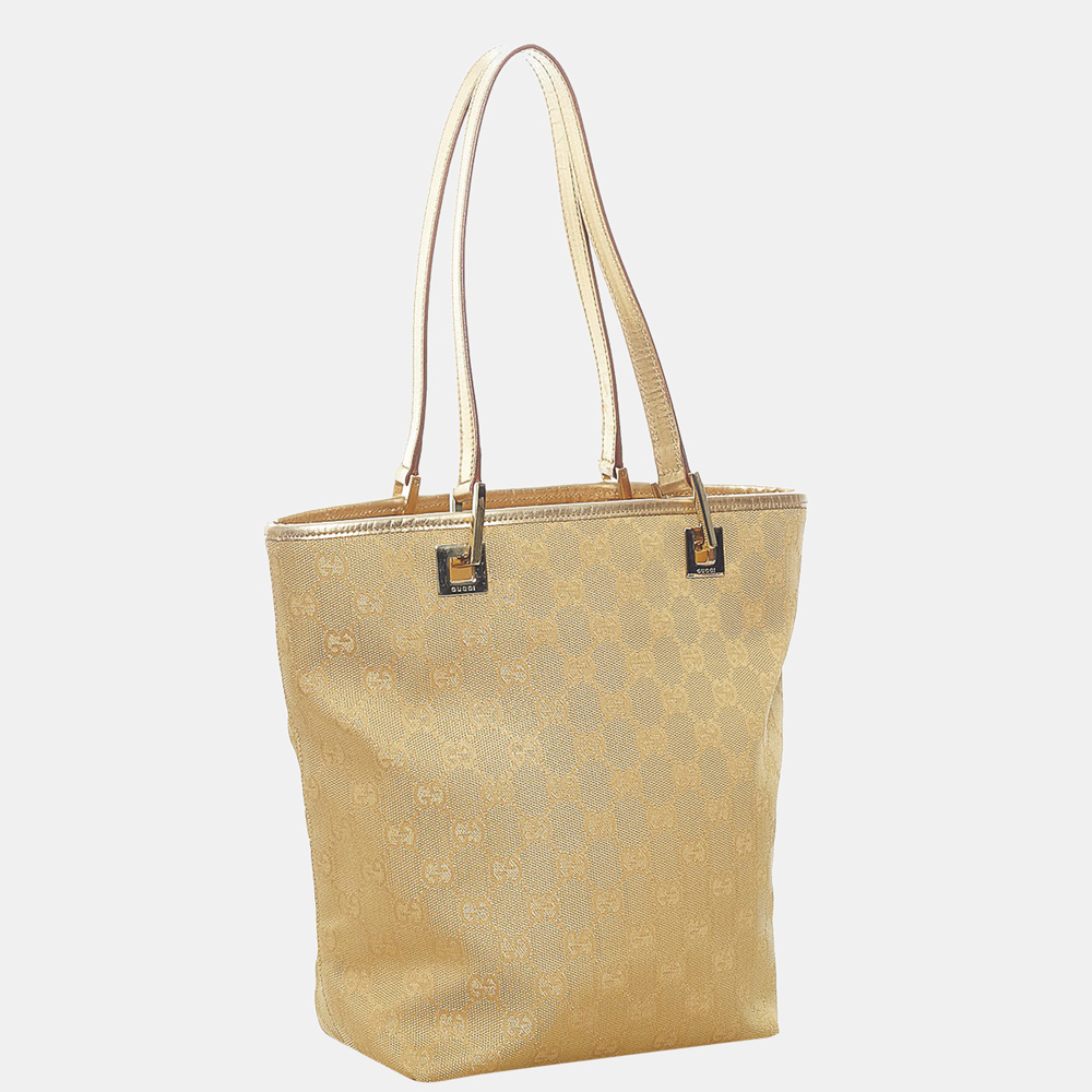 

Gucci Brown/Gold GG Canvas Tote Bag