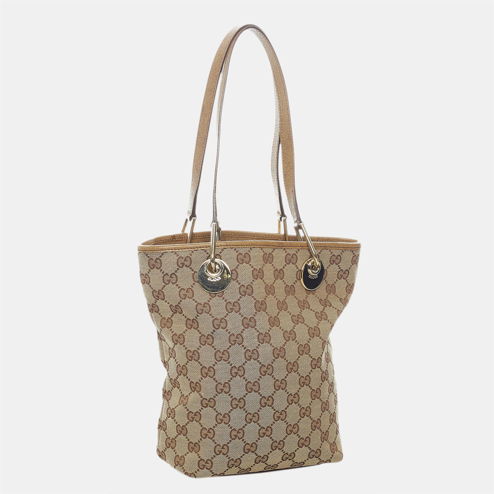 

Gucci Brown GG Canvas Eclipse Tote Bag