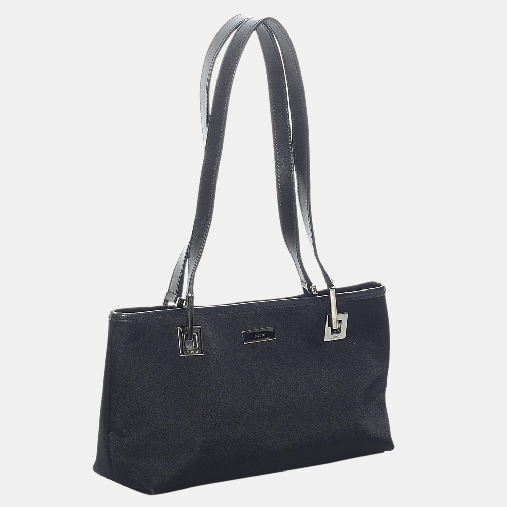 

Gucci Black Canvas Shoulder Bag