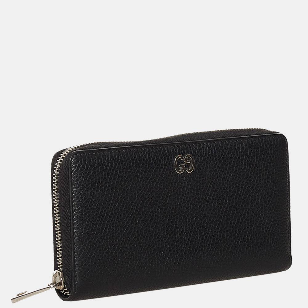 

Gucci Black Zip Around Leather Wallet